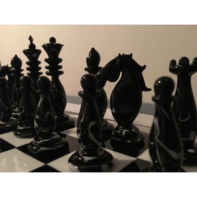 SimoEng Contemporary Vetro DI Murano Chess Board Scacchiera Made in Italy