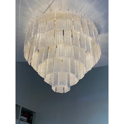  SimoEng Diamond Strips Listelli Murano Glass Flush Mount