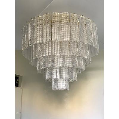  SimoEng Diamond Strips Listelli Murano Glass Flush Mount