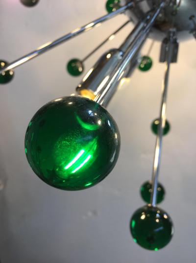 SimoEng EMERALD STAR MURANO GLASS SPUTNIK CHANDELIER