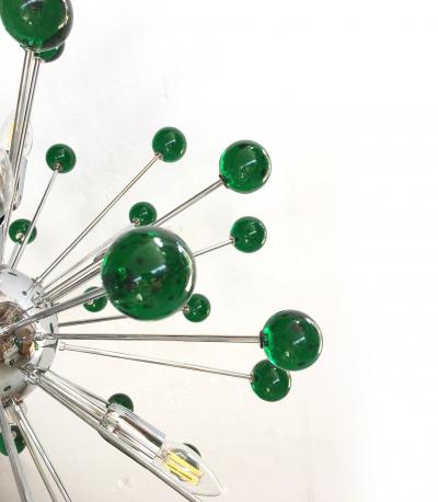 SimoEng EMERALD STAR MURANO GLASS SPUTNIK CHANDELIER