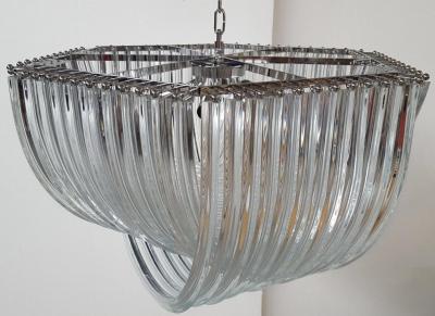 SimoEng EXAGONAL BUNDLED TRIEDRO MURANO GLASS CHANDELIER