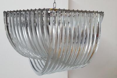 SimoEng EXAGONAL BUNDLED TRIEDRO MURANO GLASS CHANDELIER