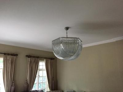 SimoEng EXAGONAL BUNDLED TRIEDRO MURANO GLASS CHANDELIER