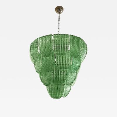  SimoEng Elegant Contemporary Diamanted Petals Murano Glass Chandelier by Simoeng