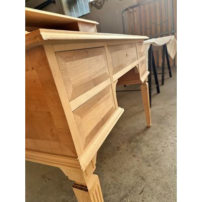  SimoEng Empire Style 800 Natural Wood Desk in Walnut and Maple