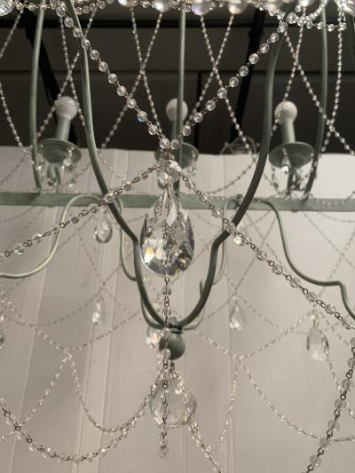  SimoEng Florentine Art Black Metal 14 Light Wrought Iron Chandelier Made in Italy