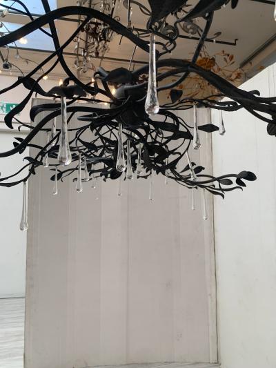  SimoEng Florentine Art Black Metal Wrought Iron Chandelier Made in Italy 12 800
