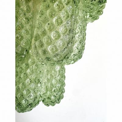  SimoEng Graniglia Green Conchiglie Murano Glass Gold Wall Sconce by Simoeng Lot of 4