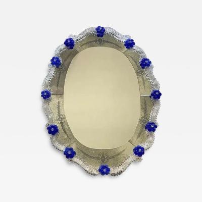  SimoEng Hand Carved Venetian Oval Mirror by Simoeng