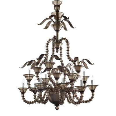  SimoEng Handcrafted Modern Fum Murano Glass Chandelier by Simoeng