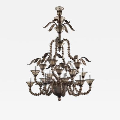  SimoEng Handcrafted Modern Fum Murano Glass Chandelier by Simoeng