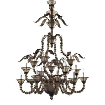  SimoEng Handcrafted Modern Fum Murano Glass Chandelier by Simoeng for Simoeng