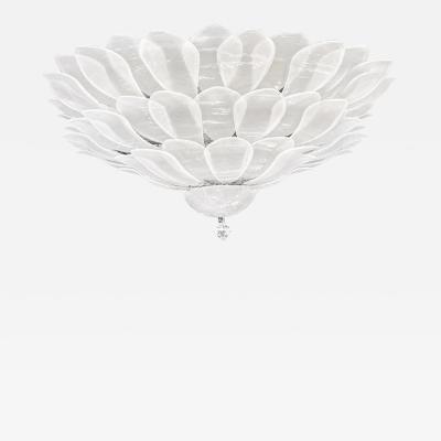  SimoEng Huge Contemporary Imperial Sanded Petals Murano Glass Flush Mount by Simoeng