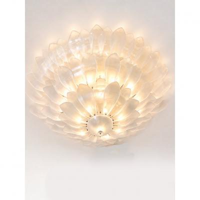  SimoEng Huge Contemporary Imperial Sanded Petals Murano Glass Flush Mount by Simoeng