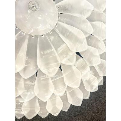 SimoEng Huge Contemporary Imperial Sanded Petals Murano Glass Flush Mount by Simoeng