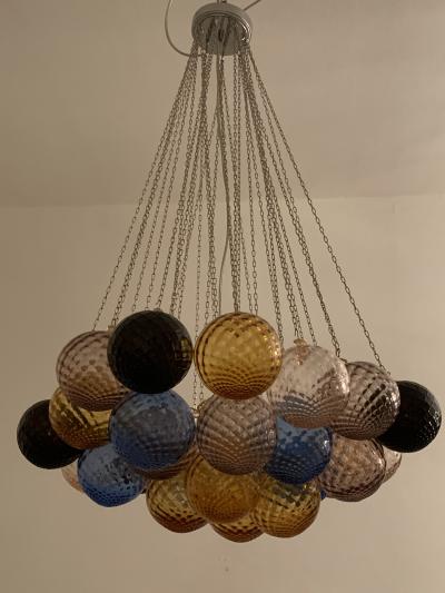  SimoEng Impressive Italian Murano Glass Sputnik Chandelier