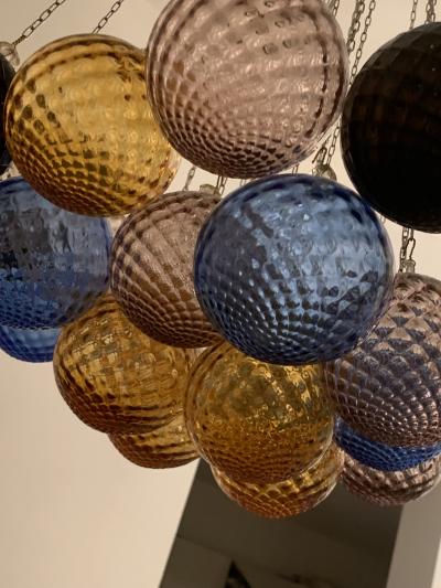  SimoEng Impressive Italian Murano Glass Sputnik Chandelier