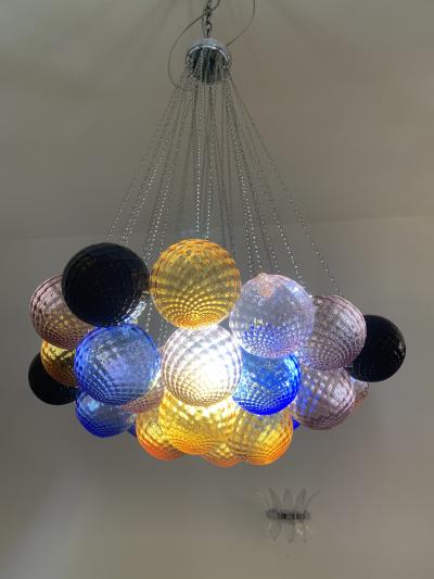  SimoEng Impressive Italian Murano Glass Sputnik Chandelier