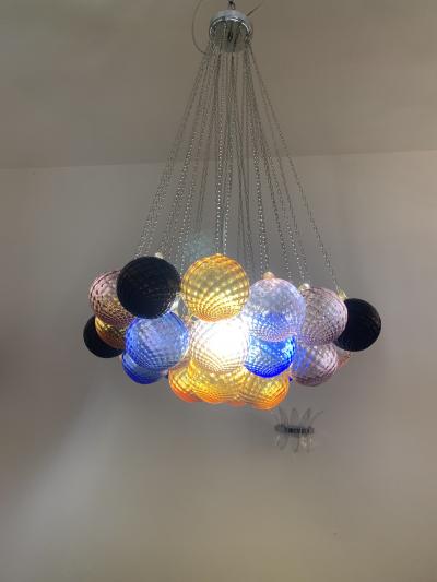  SimoEng Impressive Italian Murano Glass Sputnik Chandelier