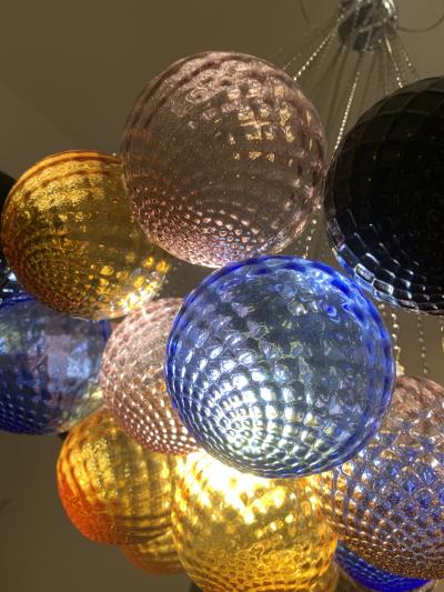  SimoEng Impressive Italian Murano Glass Sputnik Chandelier