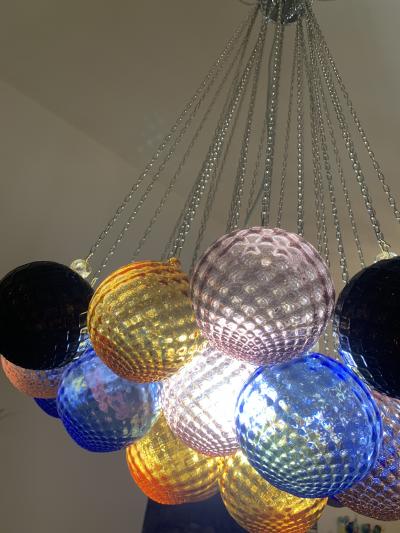  SimoEng Impressive Italian Murano Glass Sputnik Chandelier