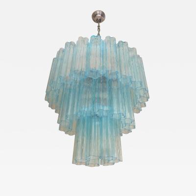  SimoEng Impressive Murano Glass Sputnik Chandelier italian kromo and light blue