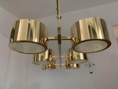  SimoEng Impressive Sputnik Chandelier metal gold stilnovo stile