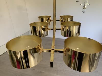  SimoEng Impressive Sputnik Chandelier metal gold stilnovo stile