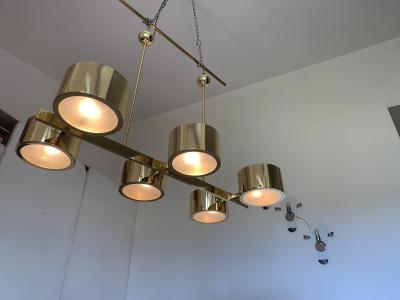  SimoEng Impressive Sputnik Chandelier metal gold stilnovo stile