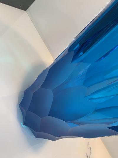  SimoEng Impressive and rare italian blue cristal handmade cut rare blue