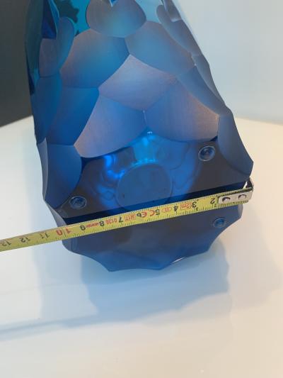  SimoEng Impressive and rare italian blue cristal handmade cut rare blue