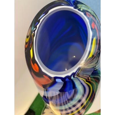  SimoEng Italian Artistic Murano Glass Vase Multicolored by SimoEng