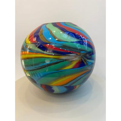  SimoEng Italian Artistic Murano Style Glass Vase Multicolored by SimoEng