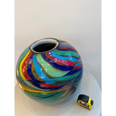  SimoEng Italian Artistic Murano Style Glass Vase Multicolored by SimoEng