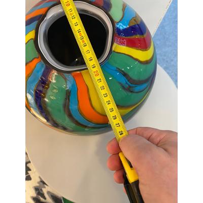  SimoEng Italian Artistic Murano Style Glass Vase Multicolored by SimoEng
