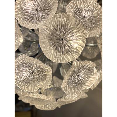  SimoEng Italian Floral Murano Glass Sputnik Chandelier by SimoEng