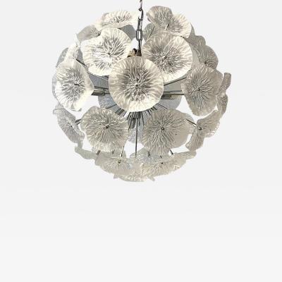  SimoEng Italian Floral Murano Glass Sputnik Chandelier by Simoeng