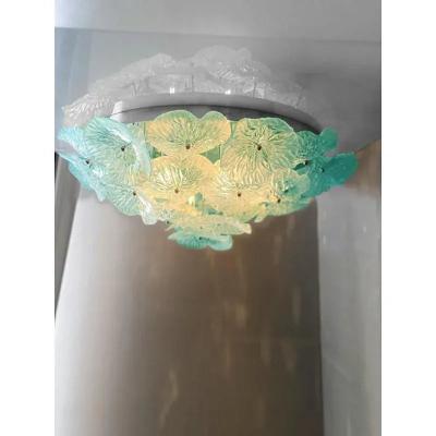  SimoEng Italian Flush Mount in Murano Glass by Simoeng