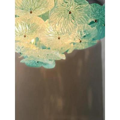  SimoEng Italian Flush Mount in Murano Glass by Simoeng