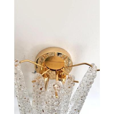 SimoEng Italian Gold Wall Sconce with Murano Conchiglie Glass by Simoeng Set of 4