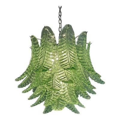  SimoEng Italian Green Felci Murano Glass Chandelier Green by Simoeng for Simoeng