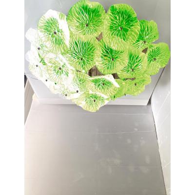  SimoEng Italian Green Floreal Murano Glass Flush Mount in Mid Century Modern Style