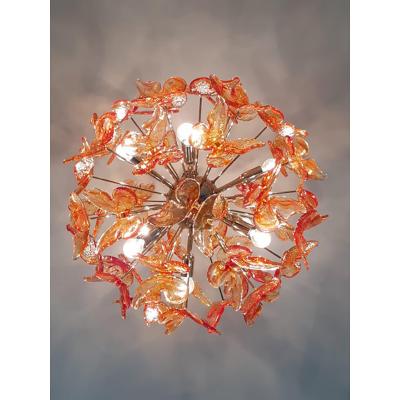  SimoEng Italian Handmade Butterfly Sputnik Murano Style Glass Chandelier