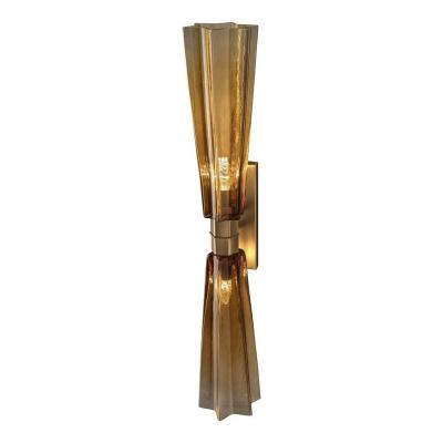  SimoEng Italian Lively Amber Murano Glass Wall Sconce by Simoeng for Simoeng