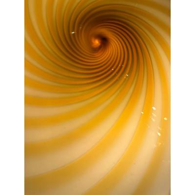  SimoEng Italian Milky White and Green Swirls Murano Glass Flush Mount or Wall Sconce