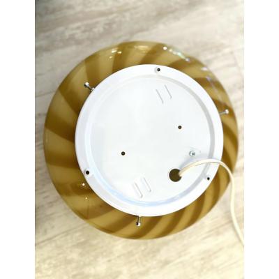  SimoEng Italian Milky White and Green Swirls Murano Glass Flush Mount or Wall Sconce