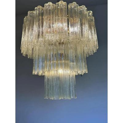  SimoEng Italian Murano Glass Flush Mount with Tronchi Design by Simoeng for Simoeng