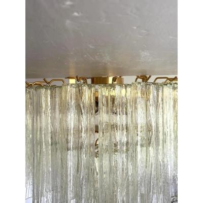  SimoEng Italian Murano Glass Flush Mount with Tronchi Design by Simoeng for Simoeng