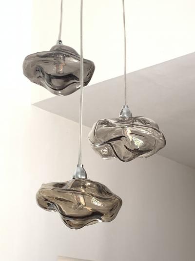  SimoEng Italian Murano Glass Multicolors Handmade Glass Flush Mount